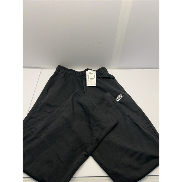 Nike Mid Rise Wide Leg Jogger/Sweat Pant Women X-Small Black Drawstring New Tags - Picture 1 of 6